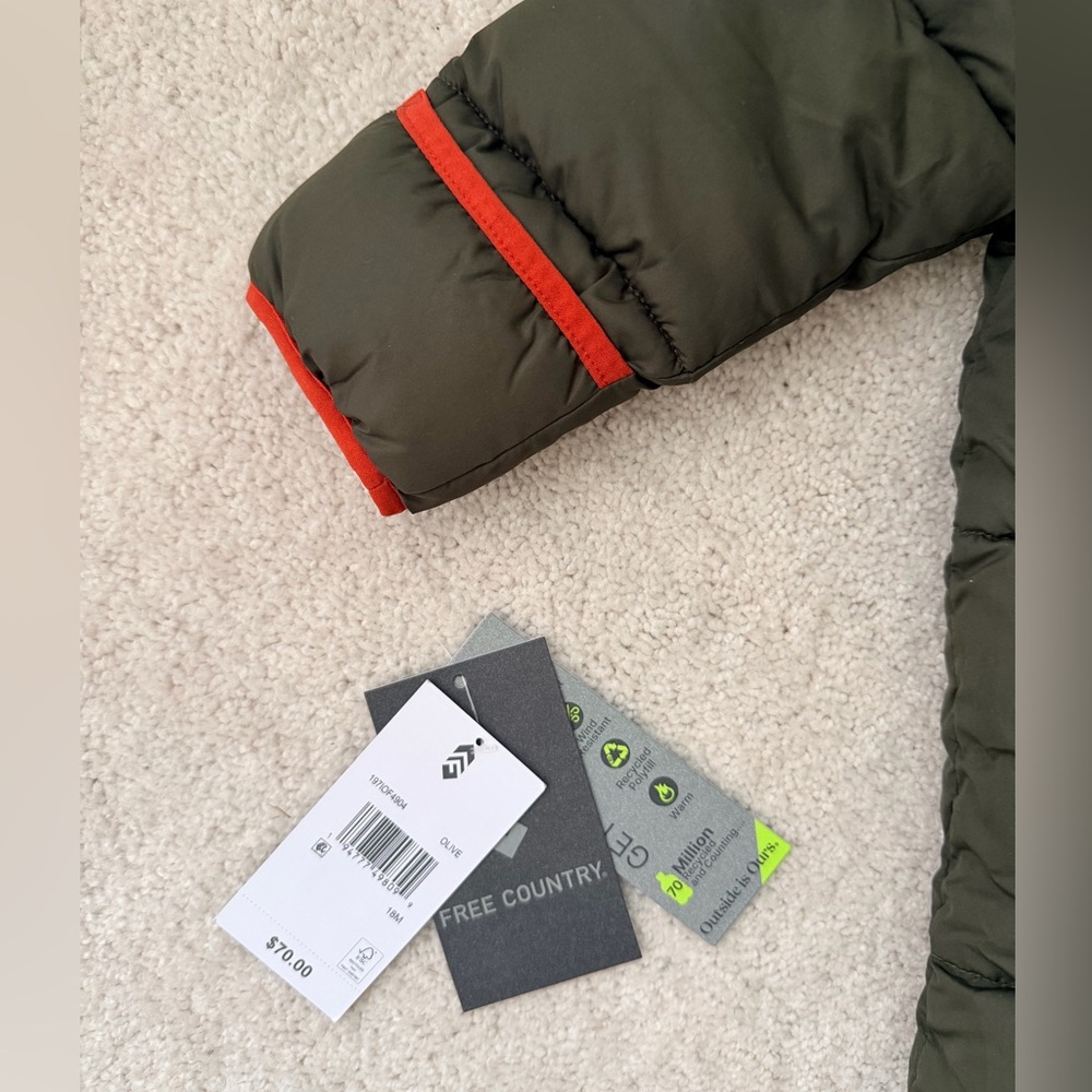 Free Country Green Puffer Snowsuit - Picture 14 of 16